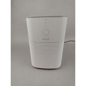 Levoit LV-H128 Desktop True HEPA Air Purifier in white and gray - Missing base